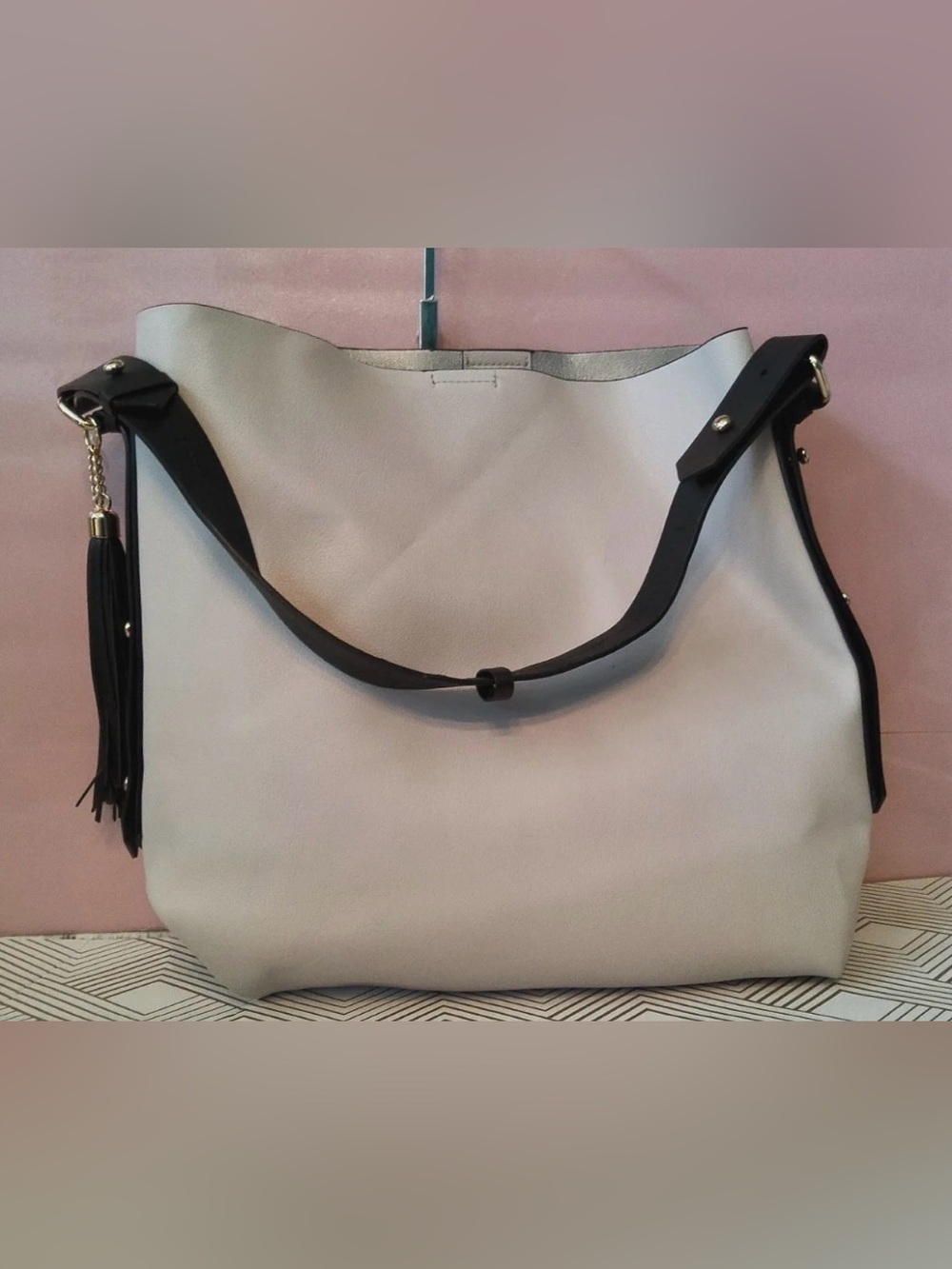 ZARA LEATHER BUCKET BAG WITH BUCKLE